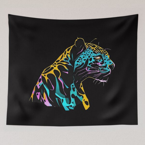 Item preview, rainbow dark  head jaguar designed and sold by jkrphoto.