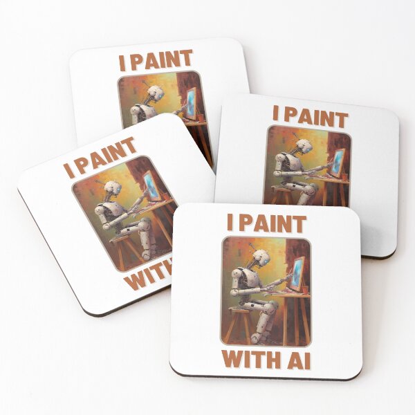 Item preview, I paint with AI designed and sold by Echo of Weekend.