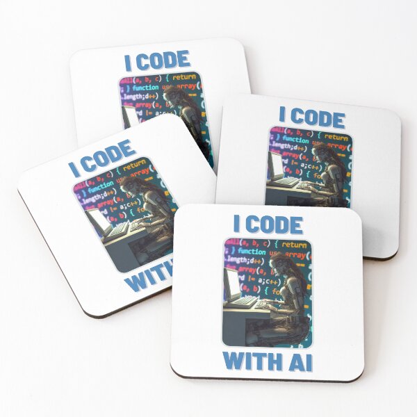 Item preview, I Code with AI designed and sold by Echo of Weekend.