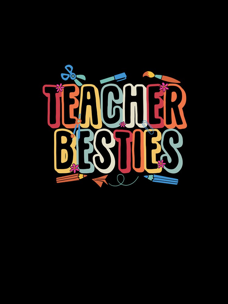 Imagen 4 de 4, Funda de iPhone con la obra Teacher Besties Best Friend School Matching Teacher Bestie Gear, diseñada y vendida por DynamicDesign.