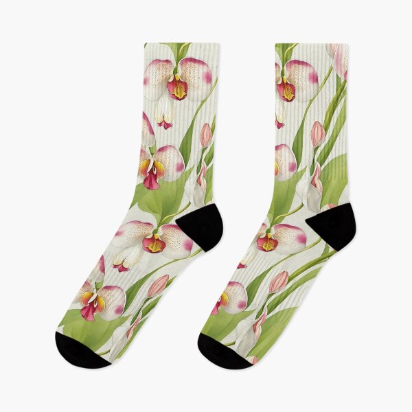 Item preview, watercolor orchids fuchsia white designed and sold by ohmdesignart.