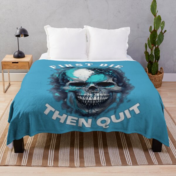 Item preview, Skull- First Die Then Quit designed and sold by stickerbuddy01.