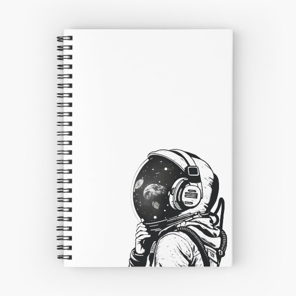 Item preview, Astronaut with headphones looking into space designed and sold by badbug.