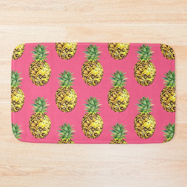 Item preview, Disco Ball Pineapple Pink Background designed and sold by papierquarell.