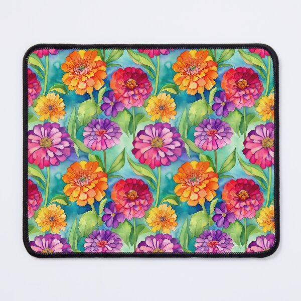 Item preview, Bold and Vibrant Zinnia Flowers and Leaves designed and sold by sandy3105.