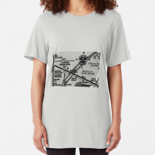 Paris Metro. Slim Fit T-Shirt