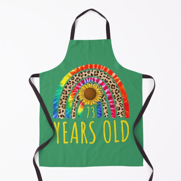 Item preview, 73 Years Old 73rd Birthday Tie Dye Sunflower Leopard Rainbow 	 	 designed and sold by wuvuhamqfd35.