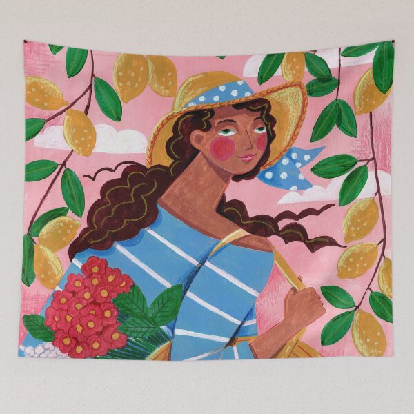 Item preview, Portrait woman in Amalfi coast Italy designed and sold by Caroline Bonne Müller.