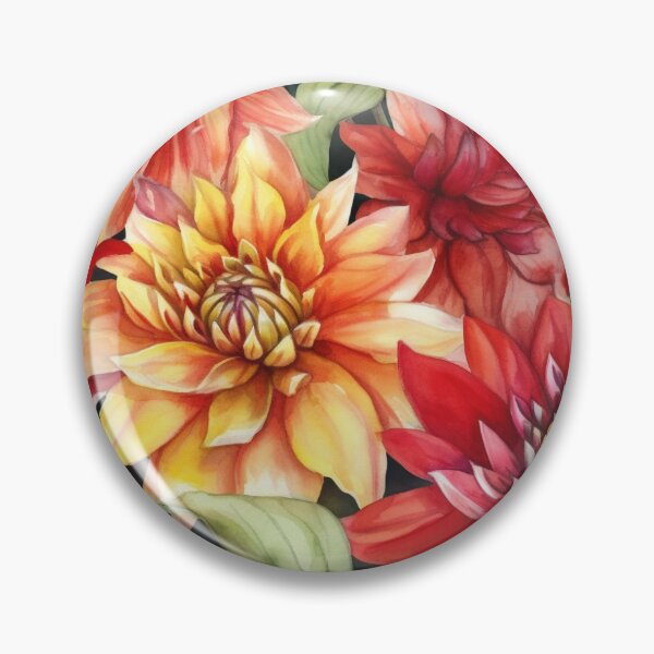 Item preview, Bright and Bold Dahlia Flowers designed and sold by sandy3105.