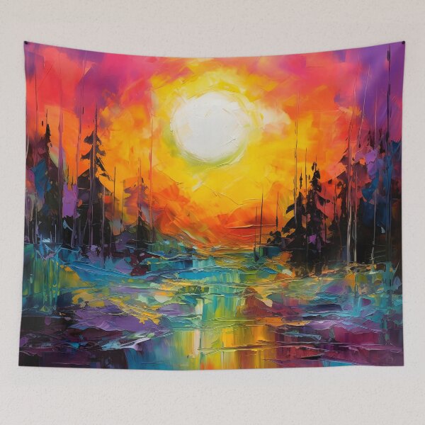 Item preview, Cascading falls on the river designed and sold by Red Witch Art.