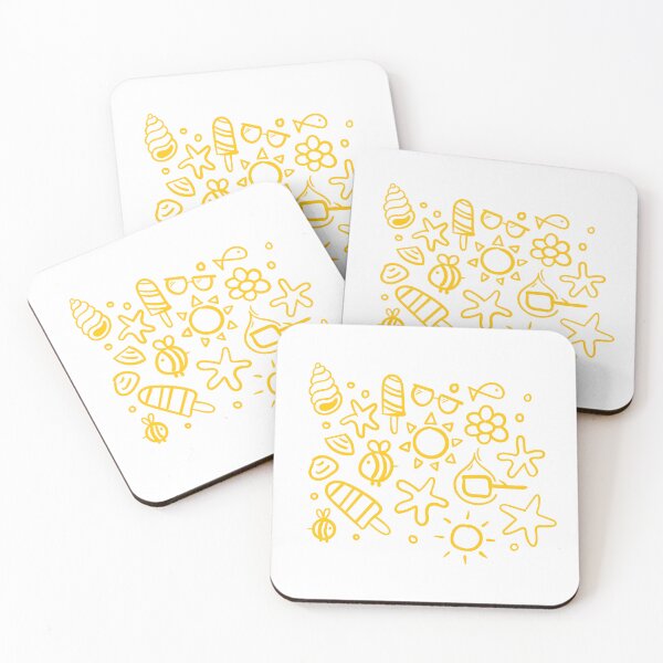 Item preview, summer items yellow - sun ice cream bee seastar sea elements warm designed and sold by MyAwesomeBubble.
