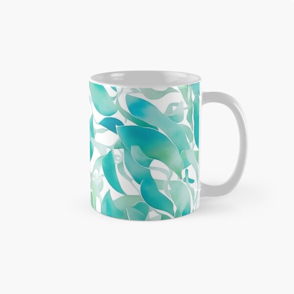 Item preview, Watercolor leaves are blue-green. designed and sold by ohmdesignart.