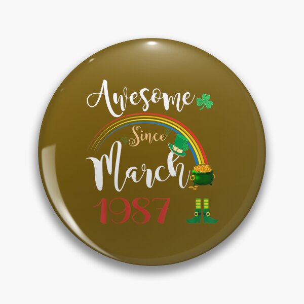 Item preview, 35 Years Old Awesome Since March 1987 35th Birthday 		 designed and sold by qcajhurvq73.