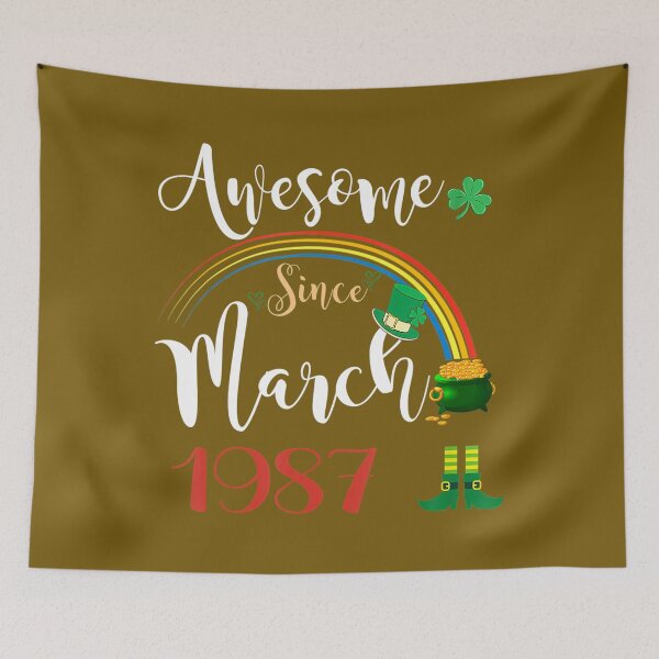 Item preview, 35 Years Old Awesome Since March 1987 35th Birthday 		 designed and sold by qcajhurvq73.