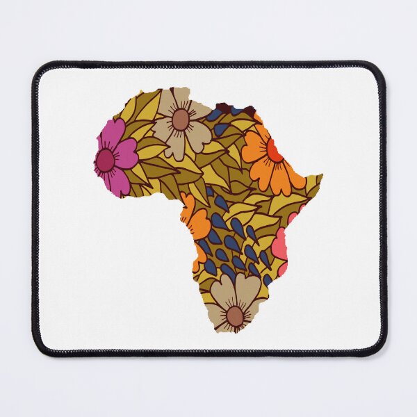 Item preview, África mapa floral designed and sold by adlkh.