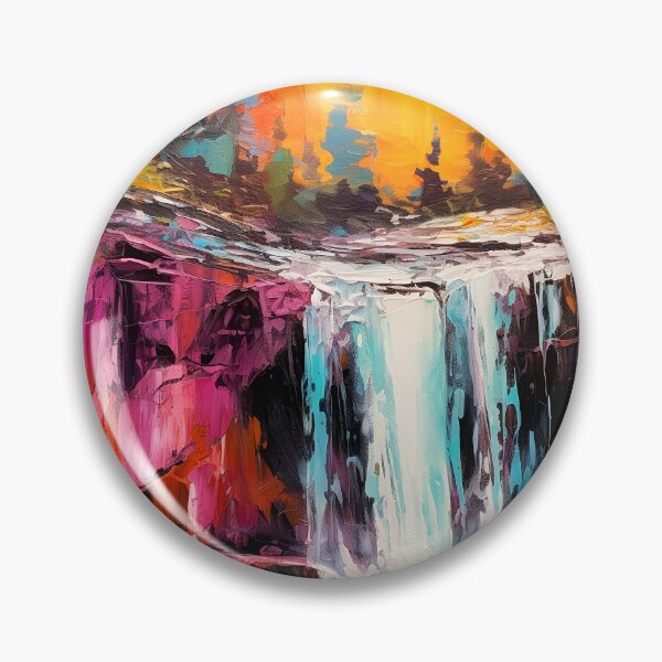 Item preview, Cascading falls on the river 1 designed and sold by Red Witch Art.