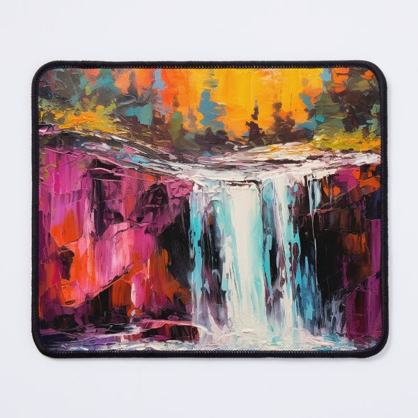 Item preview, Cascading falls on the river 1 designed and sold by Red Witch Art.