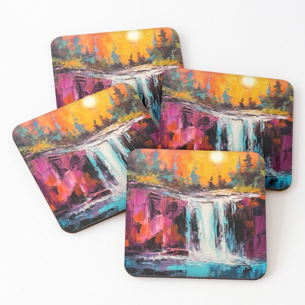 Item preview, Cascading falls on the river 1 designed and sold by Red Witch Art.