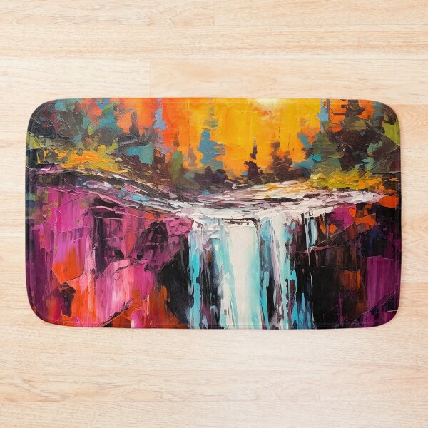 Item preview, Cascading falls on the river 1 designed and sold by Red Witch Art.