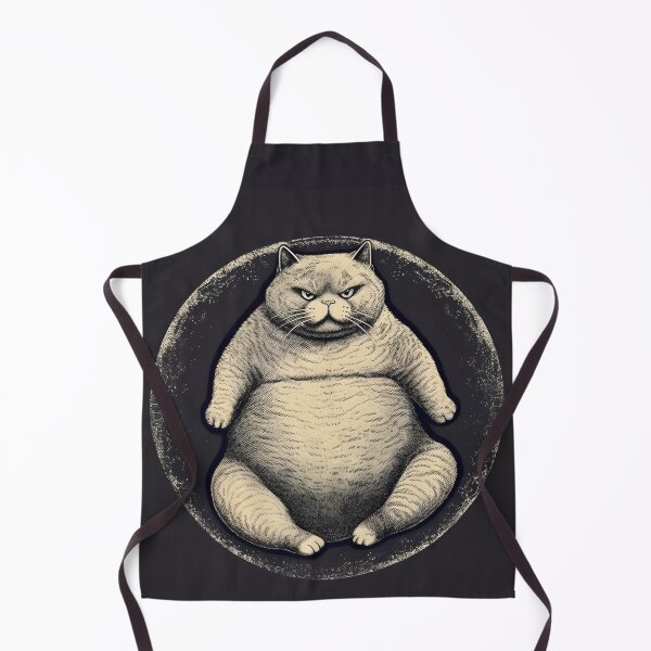 Item preview, Grumpy Fat Moon Cat designed and sold by JackBexDesign.