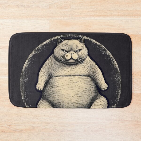 Item preview, Grumpy Fat Moon Cat designed and sold by JackBexDesign.