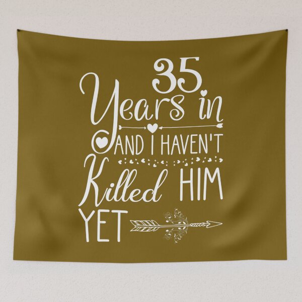 Item preview, 35 Years Wedding Anniversary 	 Idea for Her and Wife 		 designed and sold by qcajhurvq73.