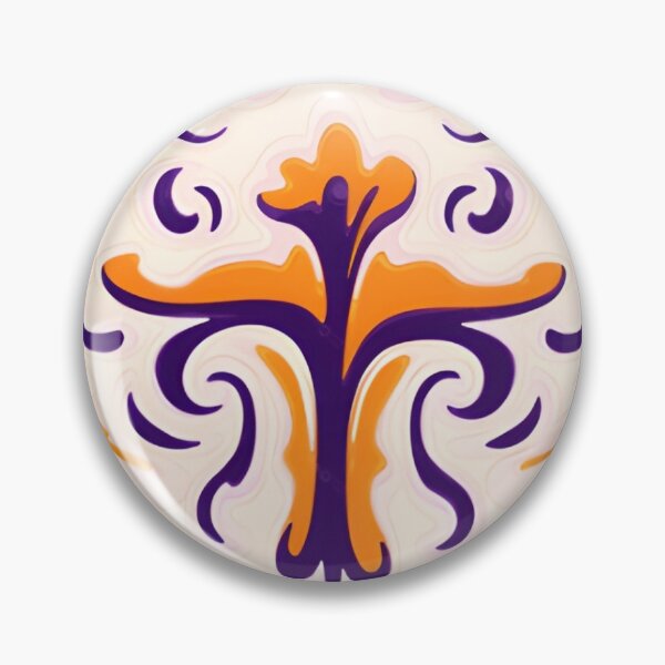 Artikelvorschau, Ebru Inspired Purple Orange Tan Design Almost a Cross entworfen und verkauft von MiracleROLArt.