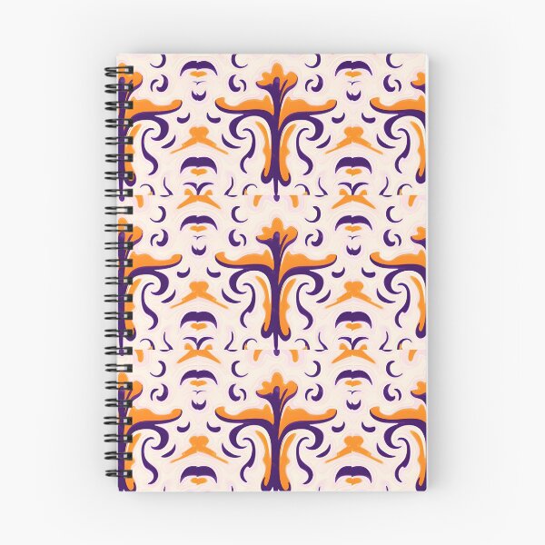 Artikelvorschau, Ebru Inspired Purple Orange Tan Design Almost a Cross entworfen und verkauft von MiracleROLArt.