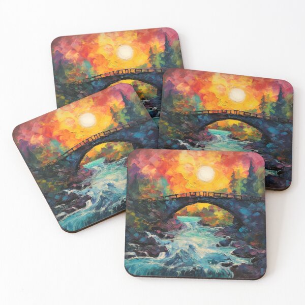 Item preview, Cascading falls on the river 2 designed and sold by Red Witch Art.