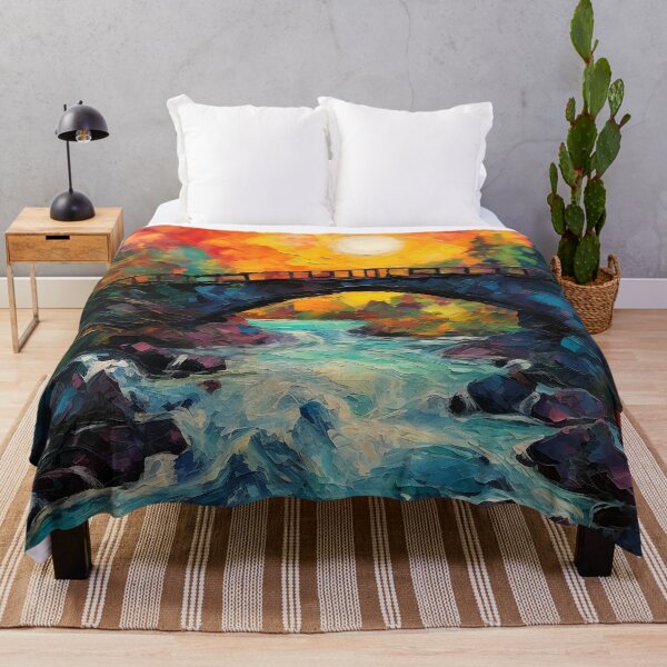 Item preview, Cascading falls on the river 2 designed and sold by Red Witch Art.
