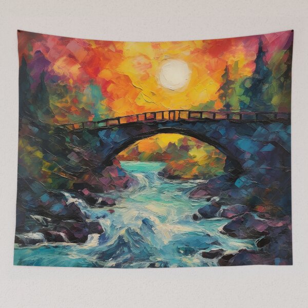Item preview, Cascading falls on the river 2 designed and sold by Red Witch Art.