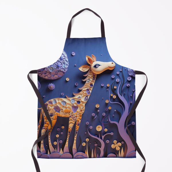 Item preview, giraffe in the forest. 3D illustration. Paper cut. designed and sold by aiphotosart.