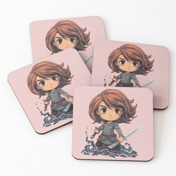 Item preview, Cute Cartoon warrior Girl with sword designed and sold by Corneel  Buma.