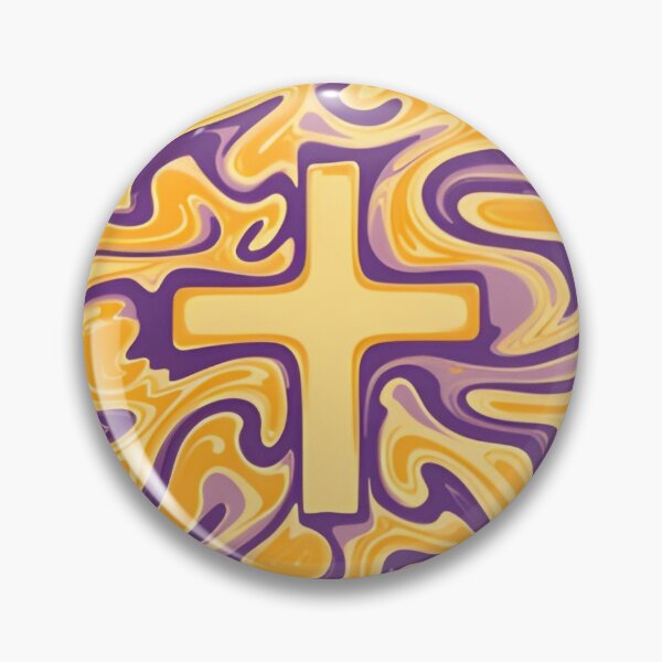 Item preview, Ebru Inspired Purple Orange Tan Design Almost a Cross Again designed and sold by MiracleROLArt.
