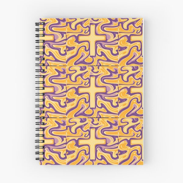 Artikelvorschau, Ebru Inspired Purple Orange Tan Design Almost a Cross Again entworfen und verkauft von MiracleROLArt.