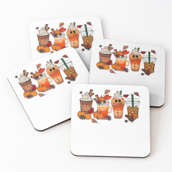 Item preview, Fall Coffee Pumpkin Spice Latte Drinks designed and sold by ToastKourtneyC.
