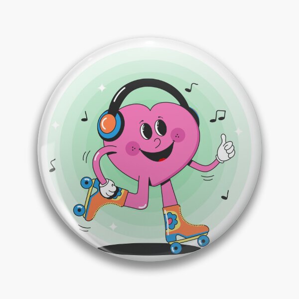 Item preview, Cutr retro pink heart  designed and sold by WonderworkLI.
