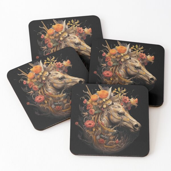 Item preview, Horse and Flowers designed and sold by Obsidian Ink by Wilshire.