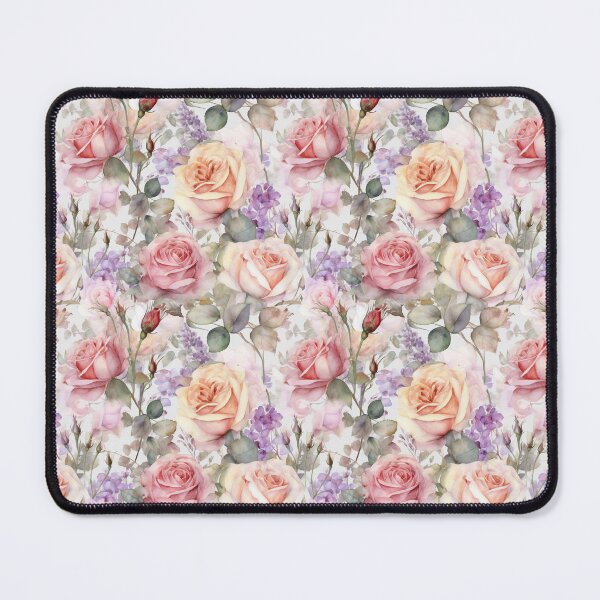 Item preview, Roses and Lavender Floral Pattern designed and sold by sandy3105.