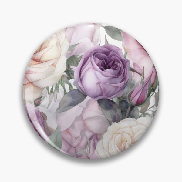 Item preview, Romantic Roses and Lavender Floral Pattern designed and sold by sandy3105.