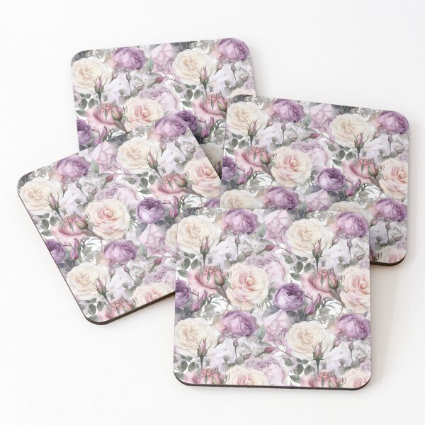 Item preview, Romantic Roses and Lavender Floral Pattern designed and sold by sandy3105.