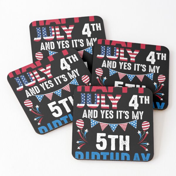 Item preview, July 4th And Yes It's My 5th Birthday American Patriotic  designed and sold by illinaophm.