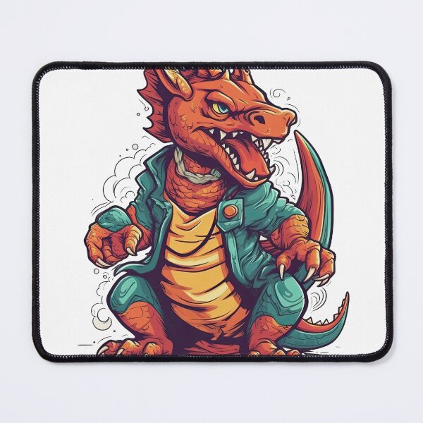 Item preview, Power Threads' & fistfight preparations shirt - Grey dragon with heather designed and sold by DooodleGod.