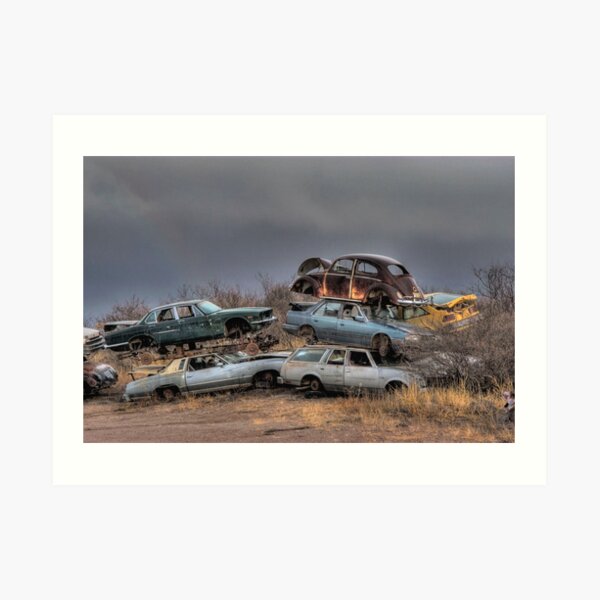 Junkyard Art Print