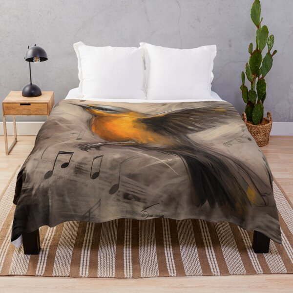 Item preview, Charcoal and Coffee drawing of Bird’s song 7 designed and sold by Art by Lilia.