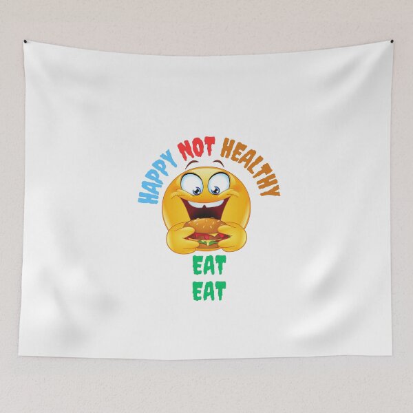 Item preview, Eat Happy Not Healthy  designed and sold by youfashions.