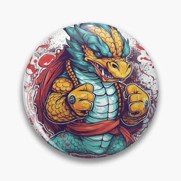 Item preview, Scaled Dragons: Fists of Fantasy Dragon Preparing for Epic Fistfight designed and sold by DooodleGod.