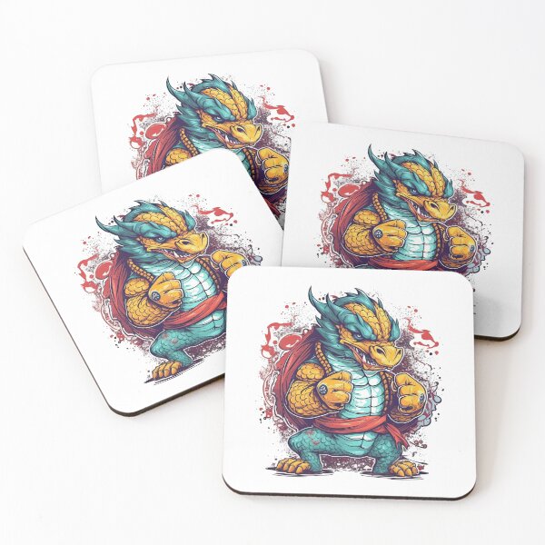 Item preview, Scaled Dragons: Fists of Fantasy Dragon Preparing for Epic Fistfight designed and sold by DooodleGod.