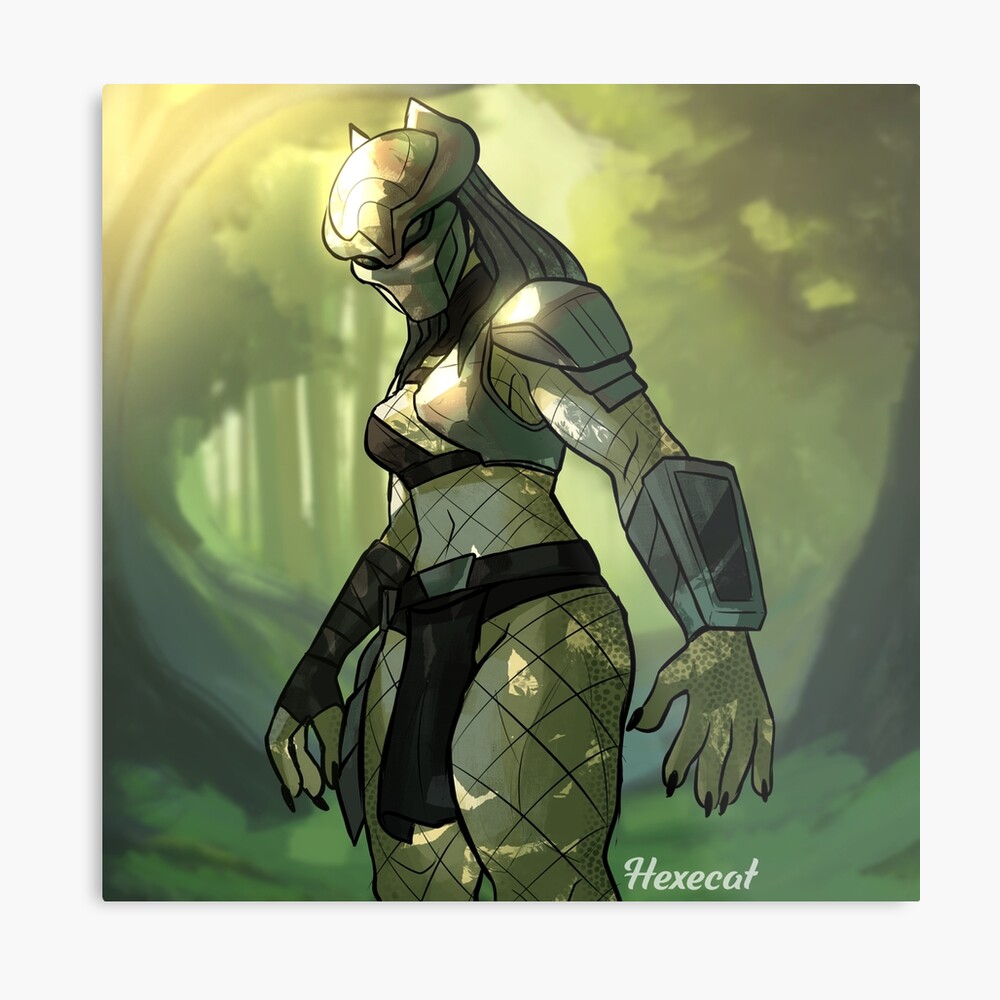 Poster mit Weibliches Raubtier Yautja von Hexecat | Redbubble