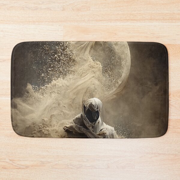 Item preview, AI Painting Moon Knight dissolving into swirling sand, portrait designed and sold by SceneryStudio.